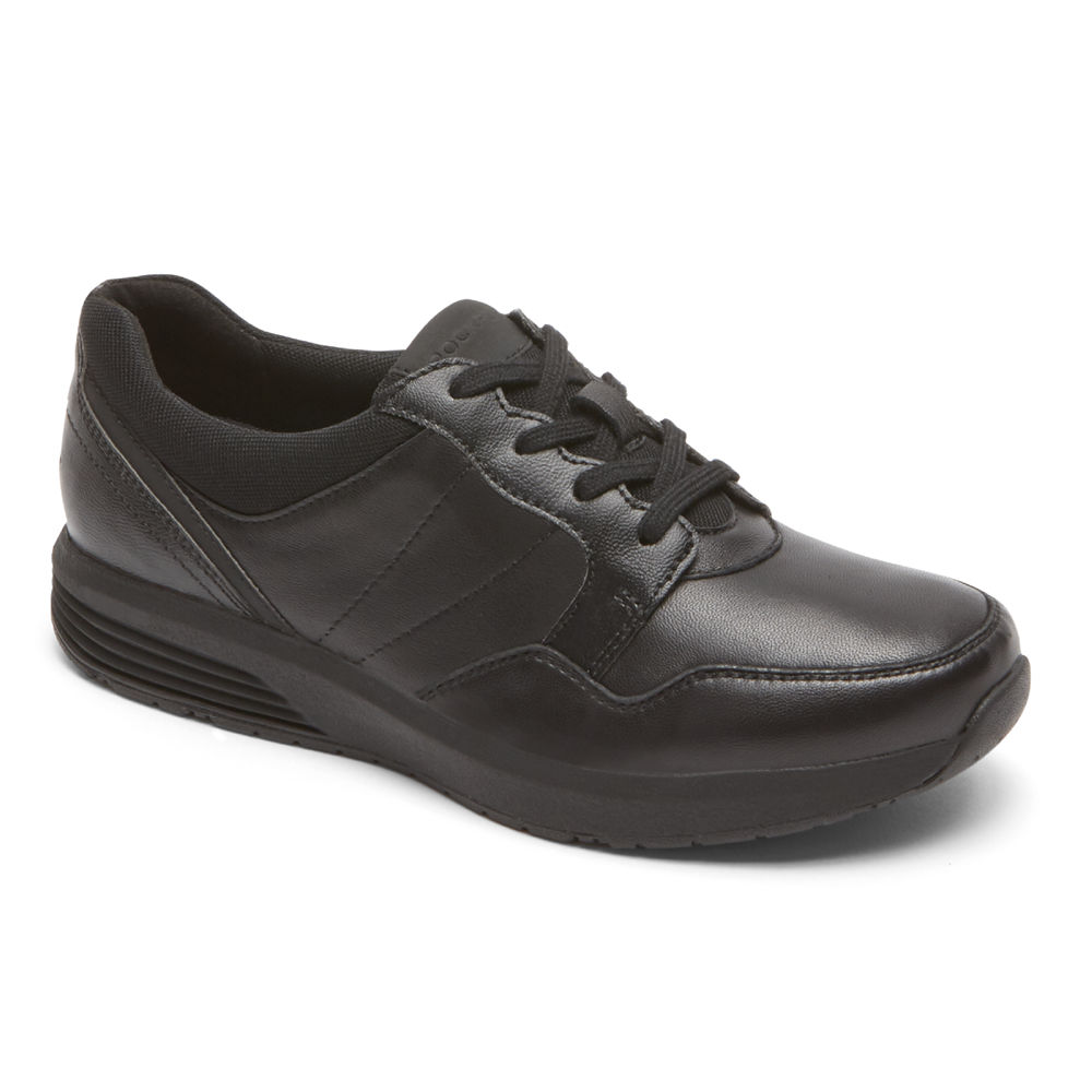 Rockport Joggesko Dame Svart - Trustride Lace-Up - EMDV14762